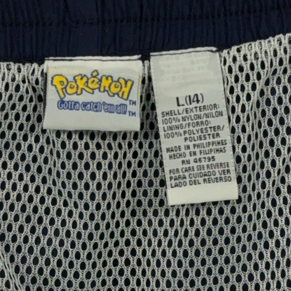 Pokémon Swim Trunks Boys Large 14-16 Blue Blastoise Golduck Water Type Sears VTG - Picture 12 of 12